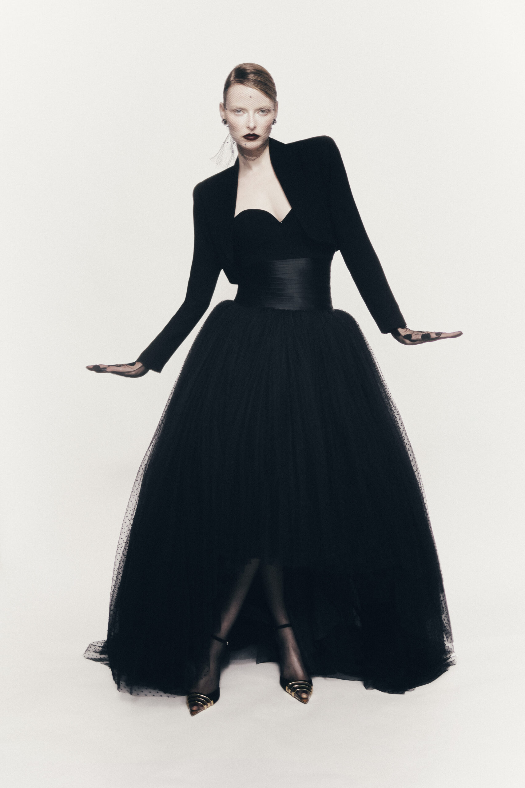 Dotted Tulle Dress & Jacket - Image 2