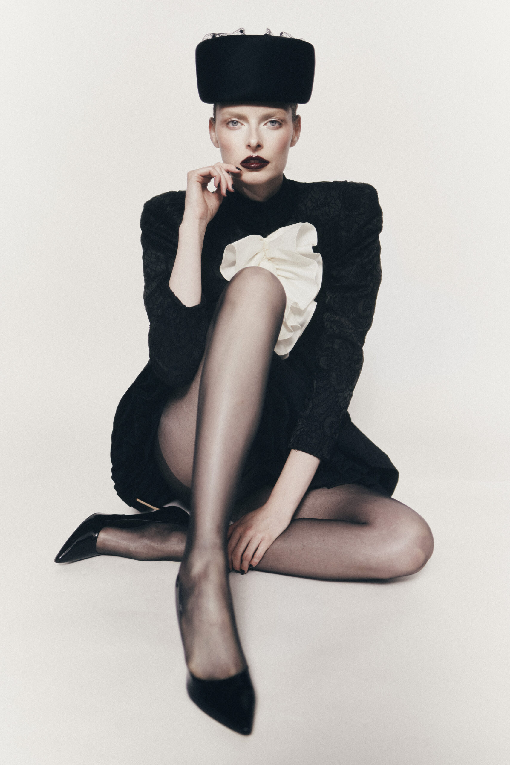 Ruffle Necktie Dress Set - Image 2